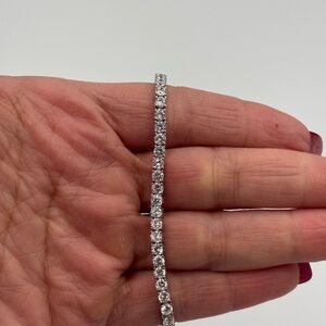 4ct CZ Sterling silver tennis bracelet